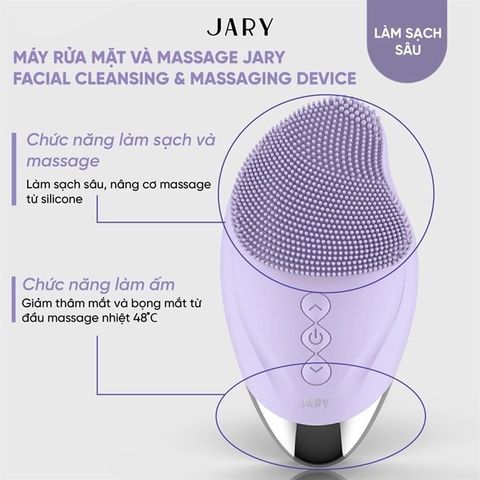 Máy Rửa Mặt & Massage Jary - Thiết Bị Làm Sạch Da Chuyên Sâu, Massage Nâng Cơ, Công Nghệ Điện Di, An Toàn Cho Mọi Loại Da