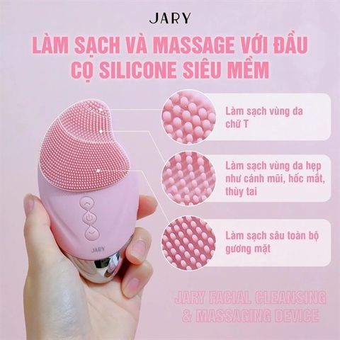 Máy Rửa Mặt & Massage Jary - Thiết Bị Làm Sạch Da Chuyên Sâu, Massage Nâng Cơ, Công Nghệ Điện Di, An Toàn Cho Mọi Loại Da
