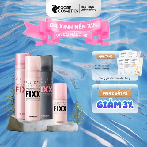 Xịt Khóa Trang Điểm So Natural All Day Tight 75ml - Giữ Nền Lâu Trôi, Dưỡng Ẩm Da Khô và Nhạy Cảm, Phù Hợp Mọi Loại Da