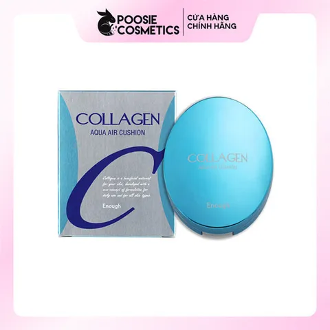 Phấn Nước Collagen Enough Aqua Air Cushion - Trang Điểm Chống Lão Hóa và Dưỡng Ẩm, Làn Da Tự Nhiên #21 15g