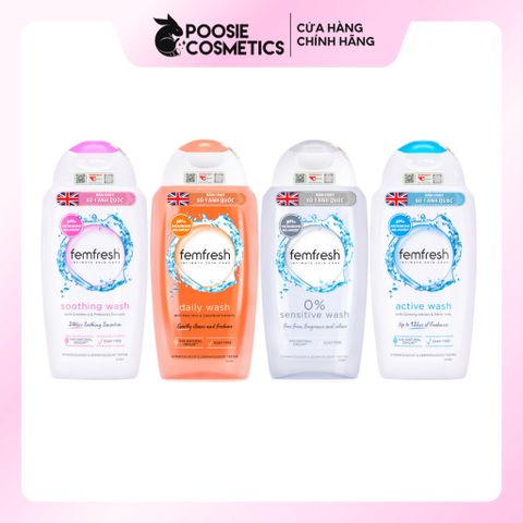 Dung Dịch Vệ Sinh Phụ Nữ Femfresh 250ml - Khử Mùi, Làm Thơm Vùng Kín Tự Nhiên, Giải Quyết Vấn Đề Sạch Sẽ Cho Nàng