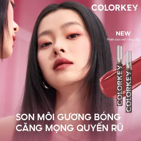 Son Tint Hiệu Ứng Gương Colorkey Airy Lip Gloss Mirror Series 2.0 - Son Lì Bóng Mịn, Không Bết Dính, Dưỡng Ẩm Tự Nhiên, Màu Hương Hoa Quả