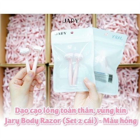 Dao Cạo Lông Toàn Thân Jary Body Razor - Set 2 Cái (Hồng & Xanh) - Dễ Dàng, An Toàn Cho Mọi Vùng Da