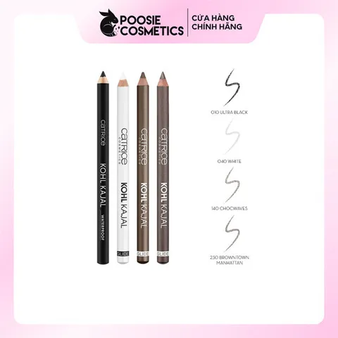 Chì Kẻ Mắt Catrice Kohl Kajal Đen Trắng Nâu - Dễ Tán, Bám Màu Suốt Ngày, Đầu Mềm Mại, Phong Cách Trang Điểm Đa Dạng
