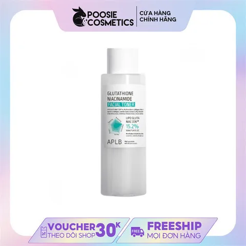 Toner APLB Niacinamide Glutathione Lipo Gluta Niac 15.2% 160ml - Sáng Da, Se Khít Lỗ Chân Lông, Dưỡng Ẩm Tự Nhiên