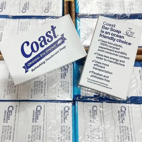 Xà bông cục Coast Mỹ - Lốc 8 cục - Khử mùi, làm sạch, an toàn cho da, hương thơm quyến rũ, diệt khuẩn hiệu quả