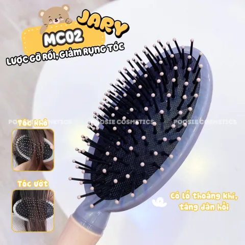 Lược Chải Tóc Massage JARY - Lược Gỡ Rối và Tạo Độ Phồng Tóc Cao Cấp, Tiện Dụng cho Tóc Khô Yếu