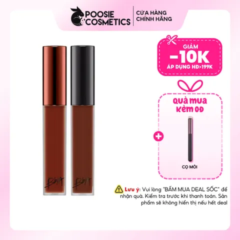 Son Kem BBIA Last Velvet Lip Tint Ver.8 36 Hồng Nâu & 38 Nâu Chocolate - Chất Kem Mịn, Bám Màu Lâu, Che Khuyết Điểm Tốt