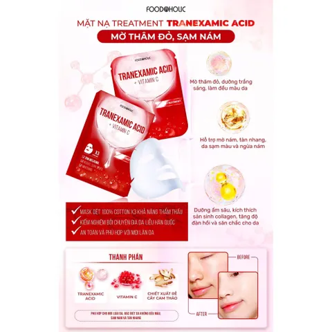 Mặt Nạ Dưỡng Da Chuyên Sâu Foodaholic Ample Mask 23ml - Dưỡng Ẩm, Cải Thiện Nếp Nhăn, Dưỡng Sáng Da, Phục Hồi Da Mềm Mại