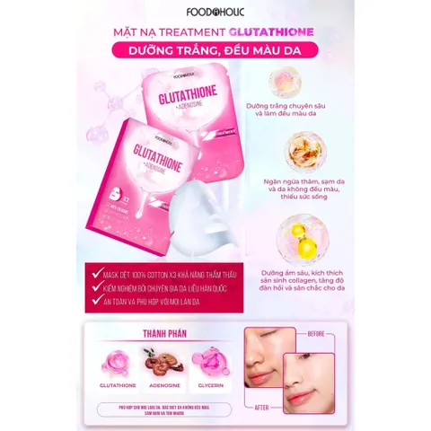 Mặt Nạ Dưỡng Da Chuyên Sâu Foodaholic Ample Mask 23ml - Dưỡng Ẩm, Cải Thiện Nếp Nhăn, Dưỡng Sáng Da, Phục Hồi Da Mềm Mại