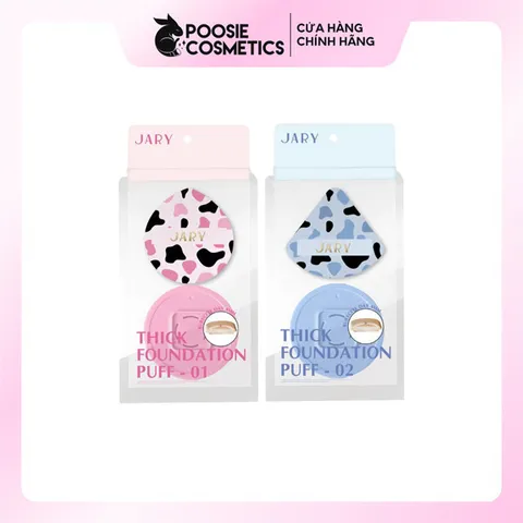 Mút Tán Kem Nền Dày Jary Thick Foundation Puff - Tán Nền Mịn Mượt, Không Thấm Kem, Thiết Kế Thông Minh, Tiết Kiệm Mỹ Phẩm