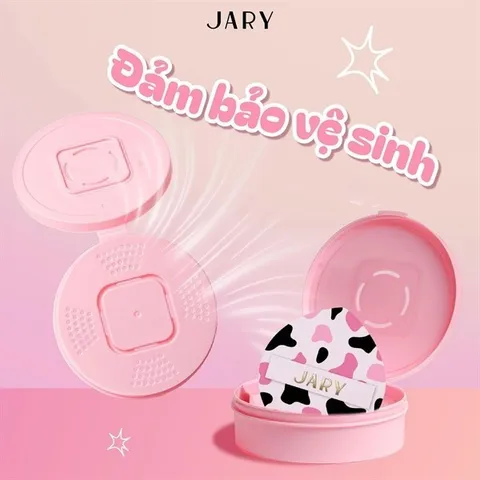 Mút Tán Kem Nền Dày Jary Thick Foundation Puff - Tán Nền Mịn Mượt, Không Thấm Kem, Thiết Kế Thông Minh, Tiết Kiệm Mỹ Phẩm