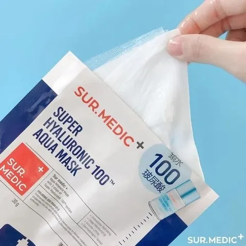 Mặt Nạ Dưỡng Trắng Sur.Medic 30g - Mặt Nạ Vi Sợi Glutathione Giúp Sáng Da, Cấp Ẩm Mịn Màng, Phục Hồi Da Tức Thì