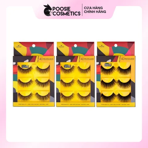 Lông Mi Giả Vacosi 4D Pro Eyelash - Mi Dày, Dài, Cong Vút, Tái Sử Dụng 3-5 Lần, Phong Cách Quyến Rũ Tự Nhiên