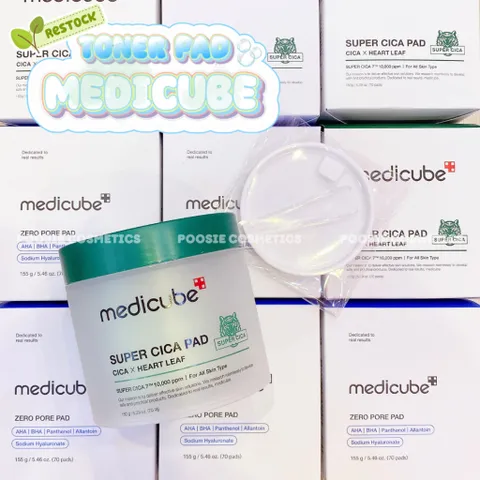 Toner Pad Medicube Zero Pore 2.0 - Se Khít Lỗ Chân Lông, Tẩy Da Chết, Dưỡng Ẩm, 70 Miếng, Chăm Sóc Da Nhạy Cảm