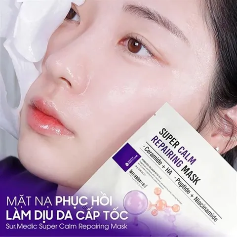 Mặt Nạ Dưỡng Trắng Sur.Medic 30g - Mặt Nạ Vi Sợi Glutathione Giúp Sáng Da, Cấp Ẩm Mịn Màng, Phục Hồi Da Tức Thì