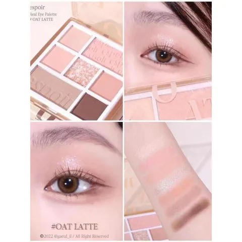 Bảng Phấn Mắt Espoir Real Eye Palette 7 Ô - Phấn Siêu Mịn Glitter, Shimmer, Matte, Satin Dễ Dùng Cho Nhiều Phong Cách Trang Điểm