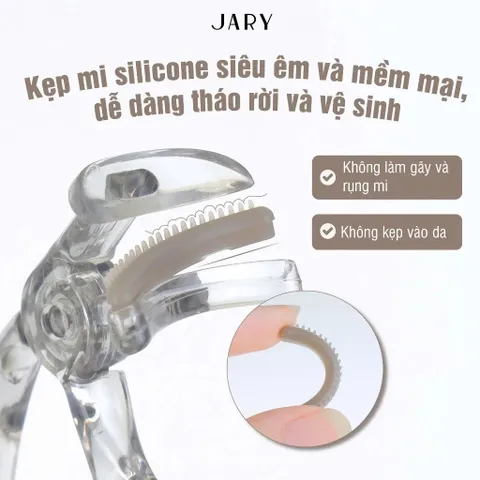 Kẹp Bấm Mi JARY - Kẹp Cong Mi Chuyên Nghiệp Thiết Kế Sang Trọng, Kim Loại Vàng, Dễ Sử Dụng, Mi Cong Tự Nhiên