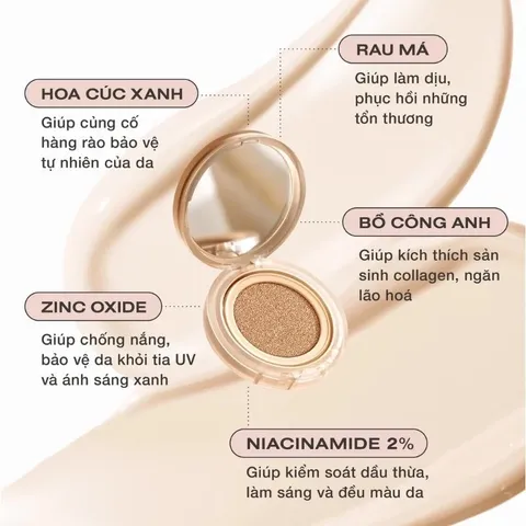 Phấn Nước Ofelia Uncovered Longwear Cushion SPF50+ PA++++ 12g - Che phủ hoàn hảo, mịn lì tự nhiên, an toàn cho da nhạy cảm