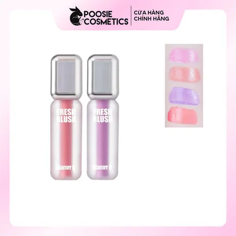 Má Hồng Kem Căng Bóng Glamrr Q Glow - Má Hồng Bền Màu Tươi Tắn Cho Da Nhạy Cảm, 3.8g, Hàn Quốc