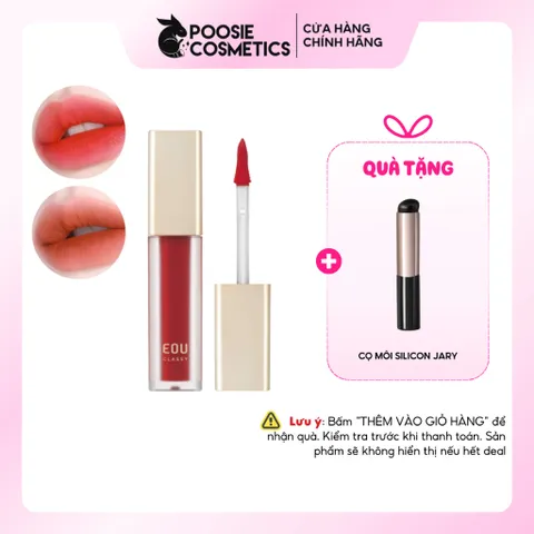 Son Kem EOU Classy Velvet Tint Lâu Trôi Hàn Quốc - Mịn Màng, Nhiều Màu Đẹp, Không Lộ Vân Môi - Thương Hiệu Mới Nổi
