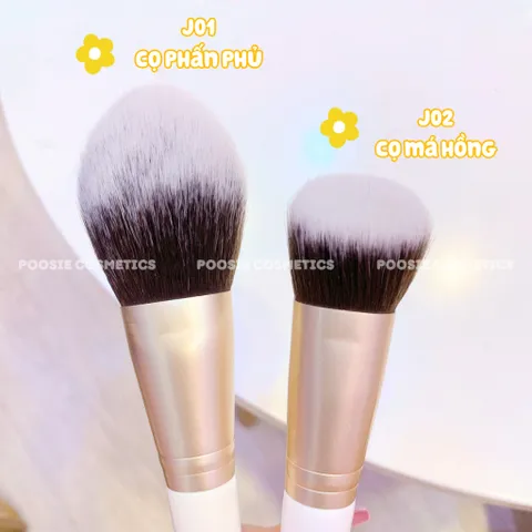 Bộ Cọ Trang Điểm Cao Cấp Thuần Chay Jary - Cọ Phấn Phủ, Má Hồng, Tạo Khối, Kem Nền, Mắt, Chân Mày - Lẻ 1 Cây 618392