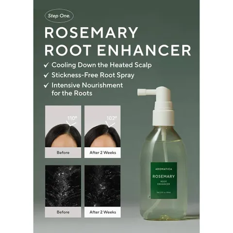 Xịt Dưỡng Tóc Aromatica Rosemary Root Enhancer 100ml - Kích Mọc Tóc, Ngăn Ngừa Rụng Tóc, Cải Thiện Sức Khỏe Da Đầu