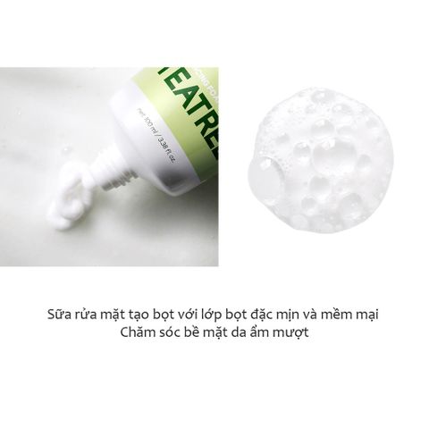 Sữa Rửa Mặt Tenzero Cân Bằng Da 100ml - Sạch Sâu, Ngăn Ngừa Mụn Với Cica, Trà Xanh, Nha Đam, Dưỡng Ẩm Và Làm Sáng Da