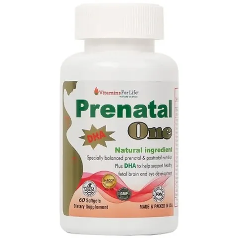 Viên Uống Bổ Sung Vitamin Prenatal One For Life (60 Viên) - Chăm Sóc Sức Khỏe Cho Phụ Nữ Mang Thai Và Sau Sinh