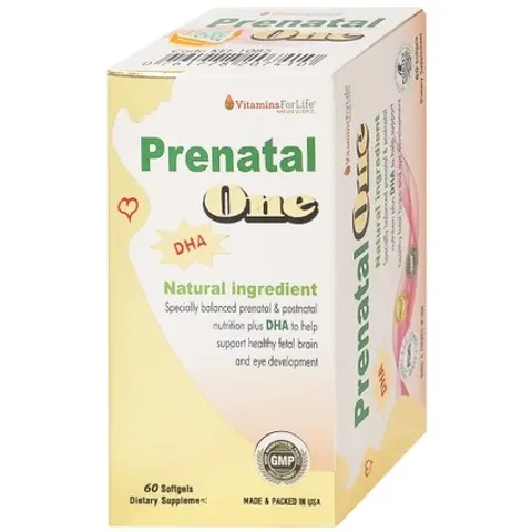 Viên Uống Bổ Sung Vitamin Prenatal One For Life (60 Viên) - Chăm Sóc Sức Khỏe Cho Phụ Nữ Mang Thai Và Sau Sinh
