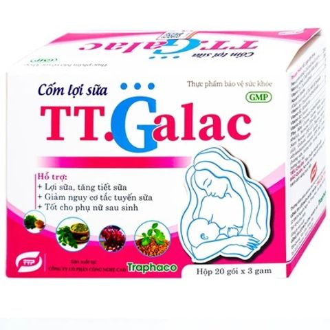 Cốm Lợi Sữa TT.Galac Traphaco - Tăng Tiết Sữa, Hỗ Trợ Phụ Nữ Sau Sinh (20 Gói x 3g)
