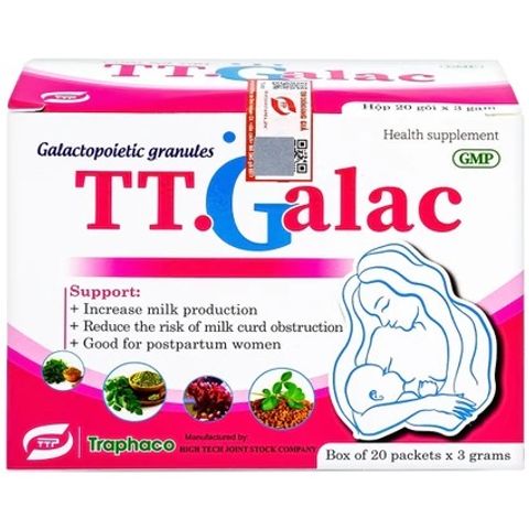 Cốm Lợi Sữa TT.Galac Traphaco - Tăng Tiết Sữa, Hỗ Trợ Phụ Nữ Sau Sinh (20 Gói x 3g)