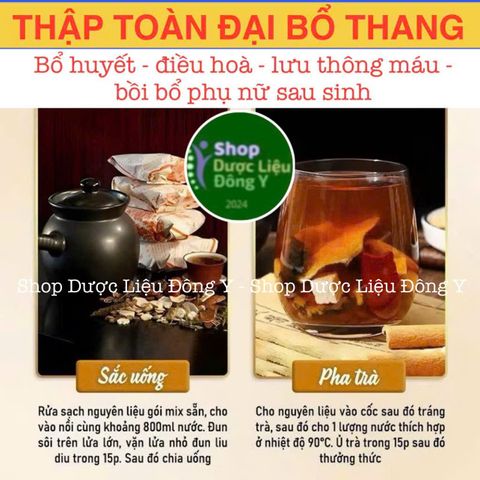Thập Toàn Đại Bổ Thang - Bồi Bổ Khí Huyết Tăng Cường Sức Khỏe - Hương Vị Thảo Dược Truyền Thống Việt Nam