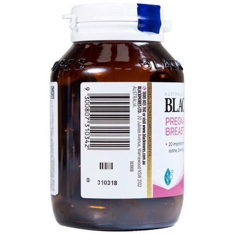 Viên Uống Blackmores Pregnancy & Breast-feeding Gold - Bổ Sung Vitamin và Khoáng Chất Cho Phụ Nữ Mang Thai và Cho Con Bú 100 Viên