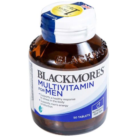 Viên Uống Blackmores Multivitamin For Men - Bổ Sung Vitamin Tổng Hợp và Khoáng Chất Hỗ Trợ Sức Khỏe Đồng Hồ Đàn Ông