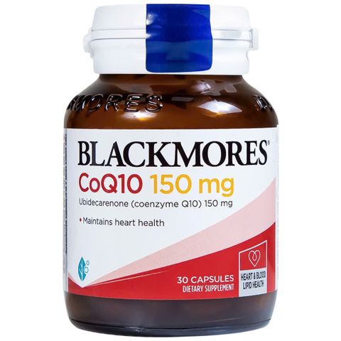 Viên Uống Hỗ Trợ Sức Khỏe Tim Mạch Blackmores CoQ10 150mg - Giúp Chống Oxy Hóa và Duy Trì Năng Lực Tim Mạch Hàng Ngày