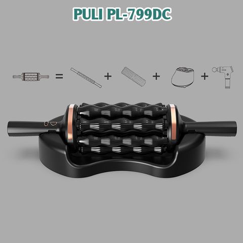 Con Lăn Massage Cầm Tay Puli PL-799DC - Giảm Đau Nhức, Thư Giãn Cơ Toàn Thân, Pin Sạc Tiện Lợi, Công Nghệ Massage 2in1