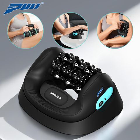Con lăn massage cầm tay Puli PL-769 - Giảm đau nhức, giãn cơ hiệu quả, 6 con lăn xoay 360 độ, pin sạc, thiết kế nhỏ gọn, sang trọng.