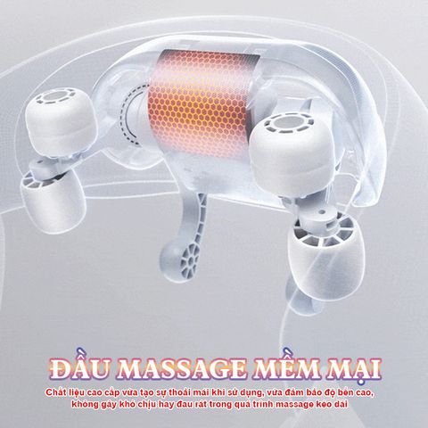 Máy Massage Cổ Vai Gáy 3D Booster BT-36 - Thiết Bị Massage Thư Giãn Giống Tay Người, Tích Hợp Chức Năng Sưởi Ấm, Dùng Tại Nhà