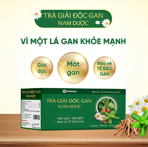 Trà Giải Độc Gan Nam Dược - Hỗ Trợ Mát Gan, Tăng Cường Chức Năng Gan - Hộp 20 Túi Lọc 1.5g
