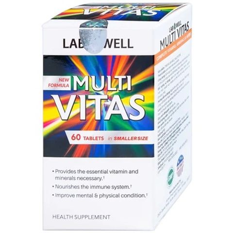 Viên Uống Bổ Sung Vitamin Tổng Hợp Multi Vitas Lab Well 60 Viên - Tăng Cường Sức Đề Kháng, Cải Thiện Năng Lượng, Dinh Dưỡng Toàn Diện