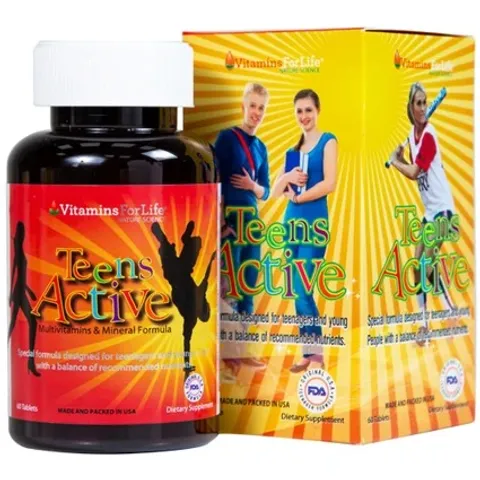 Viên Uống Bổ Sung Vitamin và Khoáng Chất Teens Active - Hỗ Trợ Phát Triển Toàn Diện cho Thanh Thiếu Niên (60 Viên)