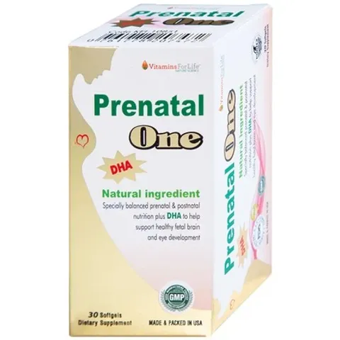 Viên uống Prenatal One - DHA, Vitamin và Khoáng Chất Bổ Sung cho Phụ Nữ Mang Thai và Sau Sinh (30 Viên)