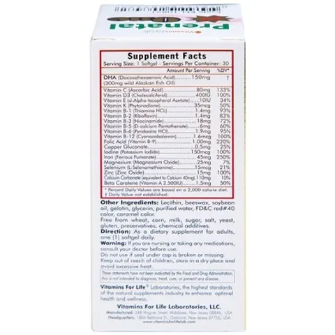 Viên uống Prenatal One - DHA, Vitamin và Khoáng Chất Bổ Sung cho Phụ Nữ Mang Thai và Sau Sinh (30 Viên)