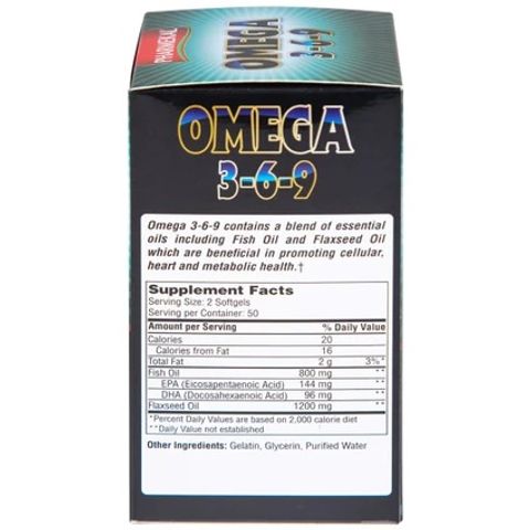 Viên uống Omega 3-6-9 Pharmekal - Hỗ trợ sức khỏe tim mạch, giảm nguy cơ xơ vữa động mạch, 100 viên nang mềm tự nhiên