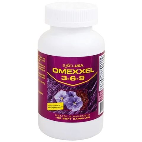 Viên uống bổ não, tăng cường thị lực và sức khỏe tim mạch Omexxel 3-6-9 - Giải pháp Omega 3-6-9 cho trí nhớ và mắt khỏe mạnh (100 viên)