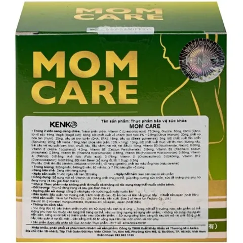 Viên Uống Bổ Sung Vitamin và Khoáng Chất Mom Care Kenko cho Phụ Nữ Mang Thai và Sau Sinh - Hỗ Trợ Sức Khỏe Mẹ và Thai Nhi (60 viên)