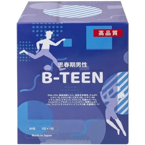 Siro B-TEEN Kenko - Bổ sung vitamin và khoáng chất cho bé trai đang phát triển, 30 gói x 15g, hương vị thơm ngon, dễ uống