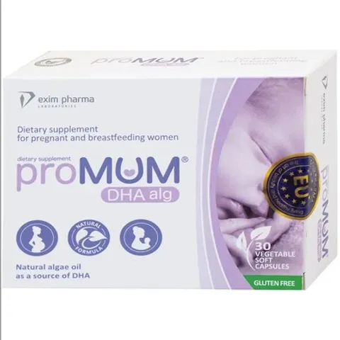 Viên uống bổ sung DHA proMUM Alg cho phụ nữ mang thai và cho con bú - Hỗ trợ phát triển não bộ và thị giác trẻ sơ sinh (3 vỉ x 10 viên)