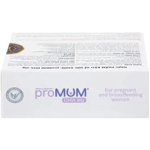 Viên uống bổ sung DHA proMUM Alg cho phụ nữ mang thai và cho con bú - Hỗ trợ phát triển não bộ và thị giác trẻ sơ sinh (3 vỉ x 10 viên)